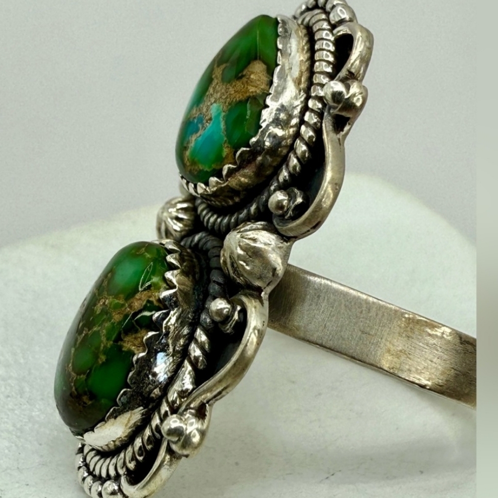 Sonora Gold Turquoise Double -RING - Picture 7 of 7